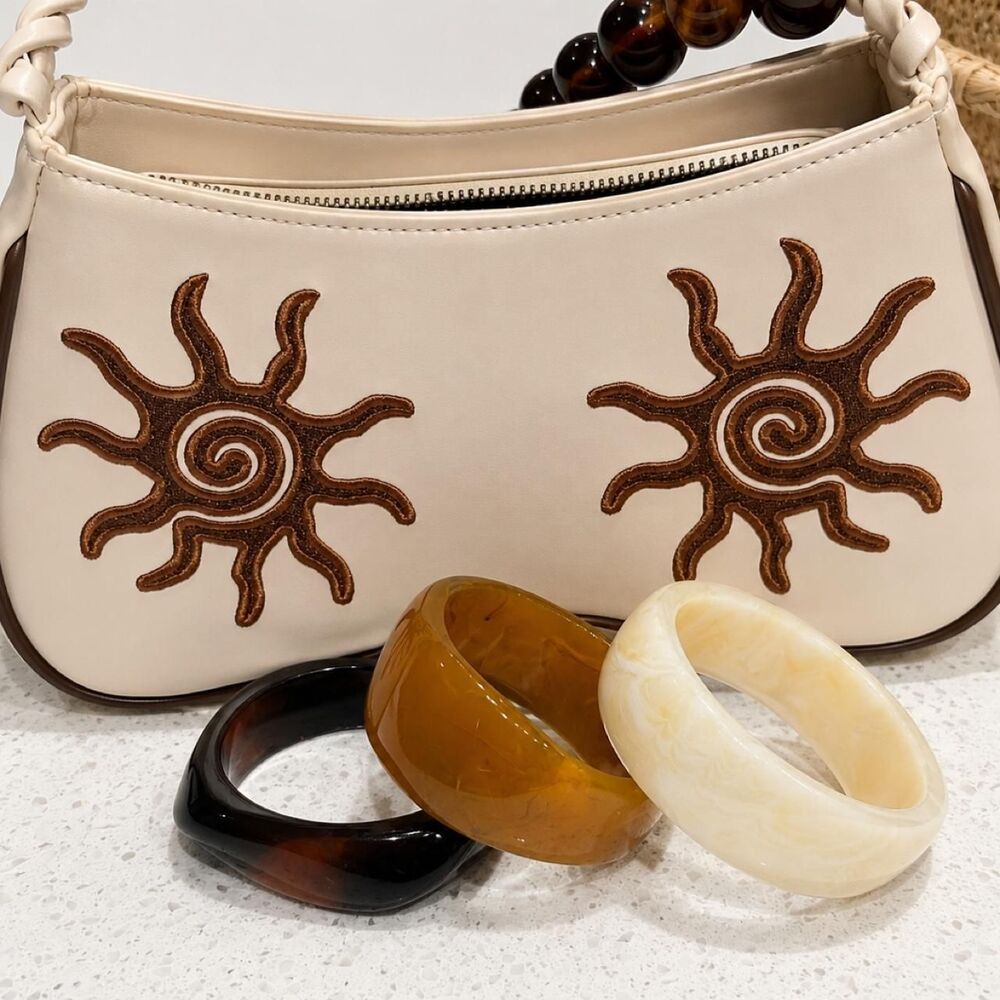 Women's Cream and Brown Jewelry